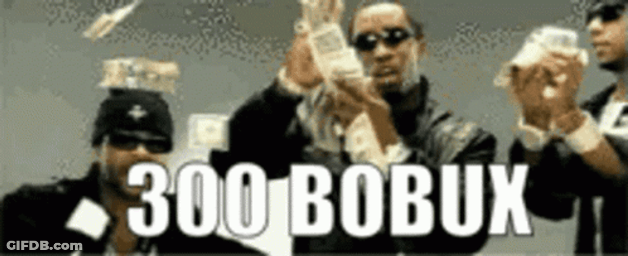 300 Bobux Throwing Money GIF