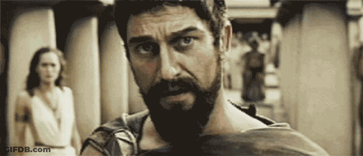 300 Leonidas Whoop Whoop Kick Meme GIF