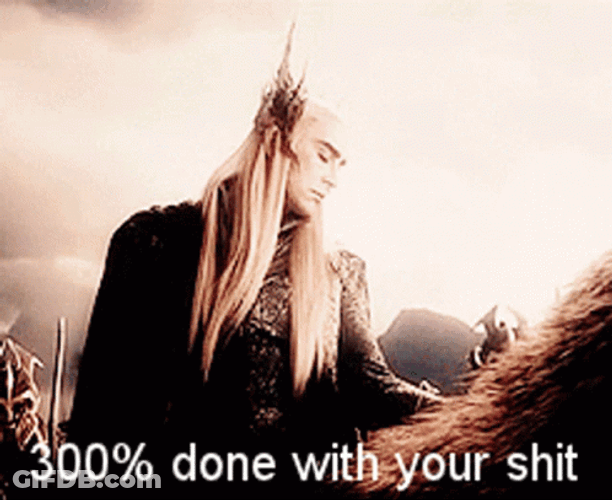 300 Percent Im Done GIF