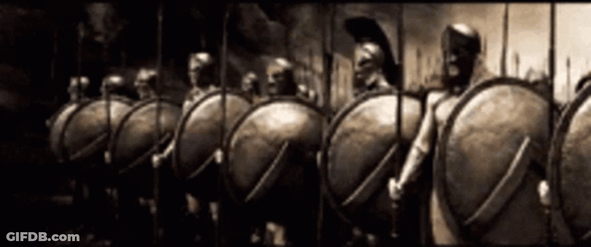 300 The Soldiers Position GIF