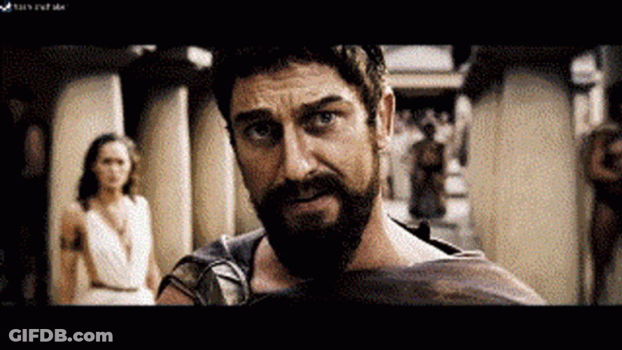 300 This Is Sparta Scene GIF