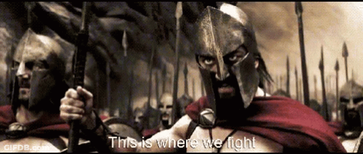 300 This Is Where We Fight GIF