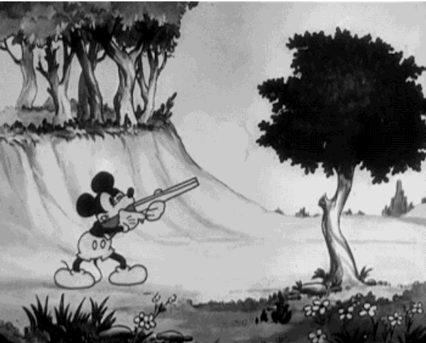 30S Mickey Moose Hunt GIF