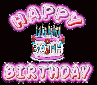 30Th Birthday Cake With Candles GIF