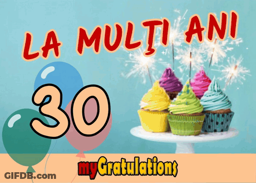 30Th Birthday Greeting Card GIF