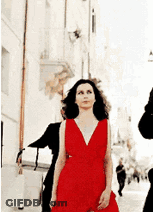 365 Days Laura Red Dress Following Massimo GIF