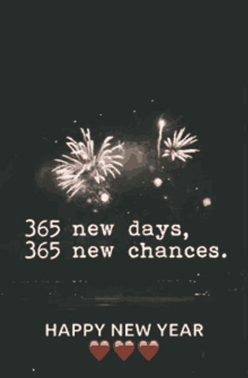 365 New Days Chances Happy New Years Eve GIF