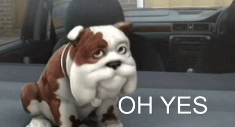 3D Animation Dog Oh Yes GIF