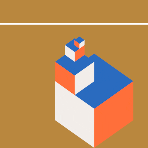 3D Art Box Illustration Design GIF