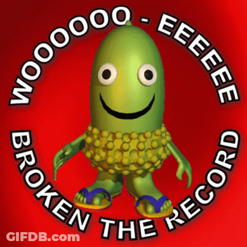 3D Art Wooo Eeee Broken Record GIF