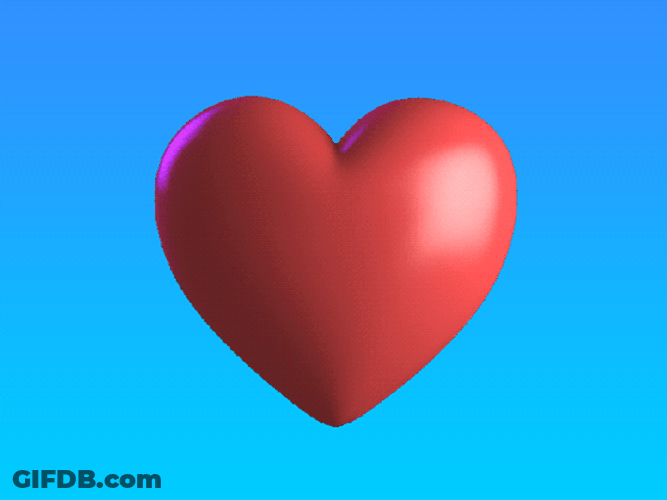 3D Beating Heart GIF