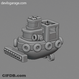 3D Boat Model With Devilsgarage.com GIF