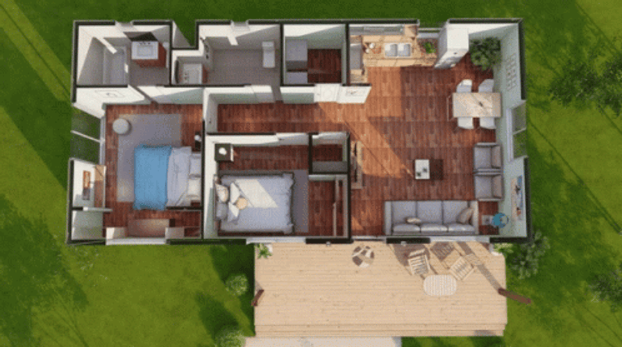 3D Building Design Slideshow GIF