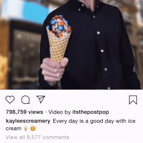 3D Ice Cream Cone GIF