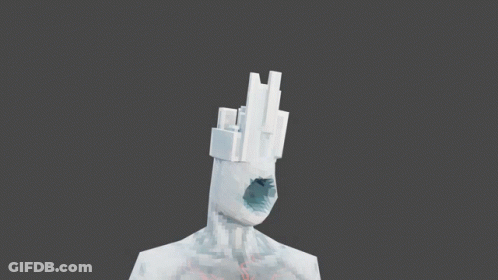 3D Man With Crown GIF