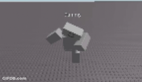 3D Minecraft Character Smiling GIF