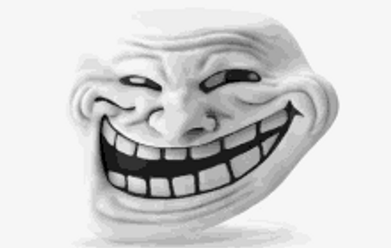 3D Model Troll Face Meme GIF