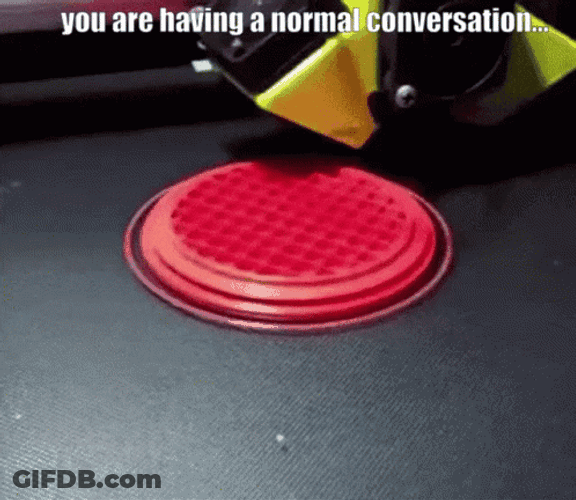 3D Printing Fail Print GIF