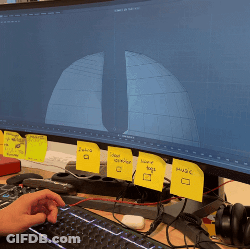 3D Printing In Progress On Computer GIF