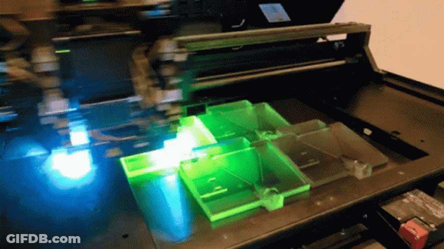 3D Printing Neon Pallettes GIF