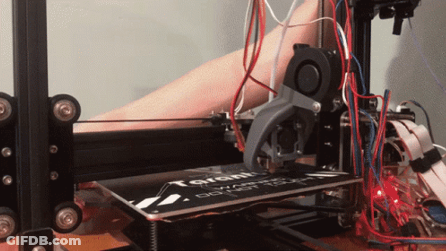 3D Printing Purple Groot GIF