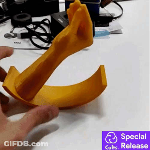 3D Printing Rocking Hand GIF