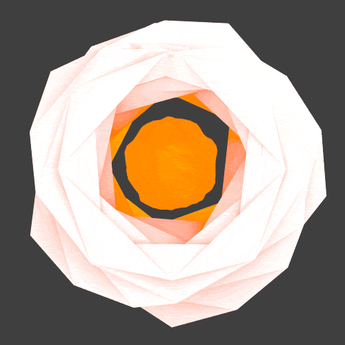3D Retro Geometry Design GIF