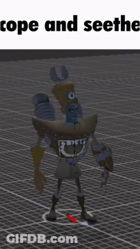 3D Robot Cope And Seethe GIF