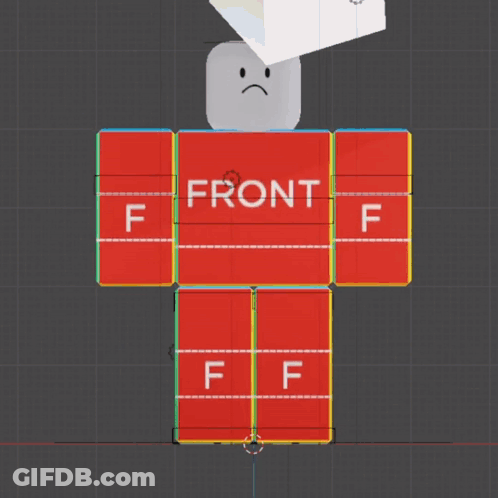 3D Robot With Front On Shirt GIF