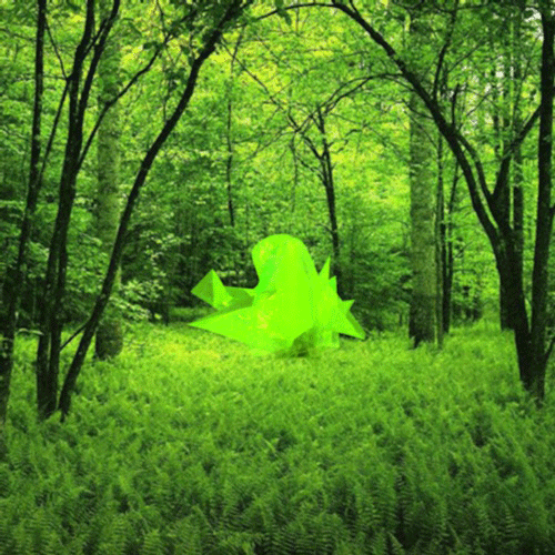 3D Sage Green Nature Element GIF