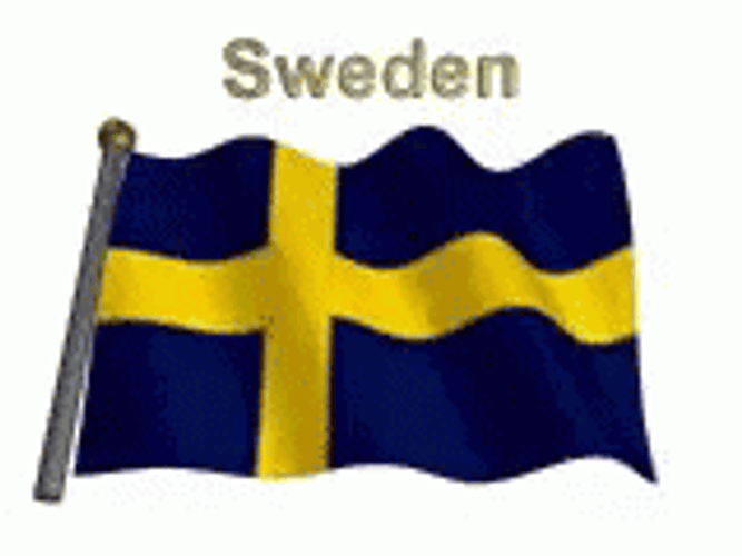 3D Sweden Flag GIF