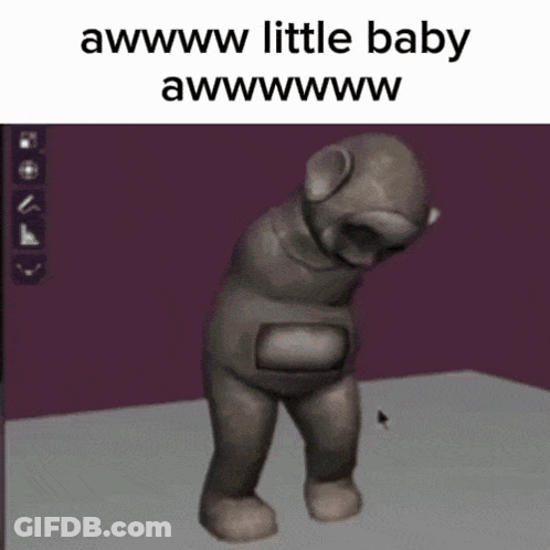 3D Teddy Bear Awww Little Baby GIF