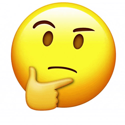 3D Thinking Emoji GIF