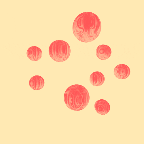 3D Water Droplets Design GIF