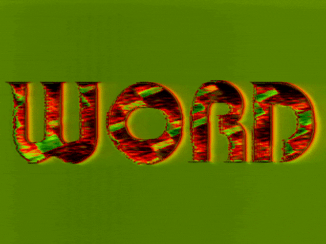 3D Word Art Jorts GIF