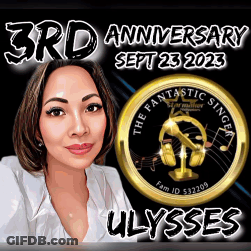 3Rd Anniversary Of The Fantastic Singer Ulysses GIF