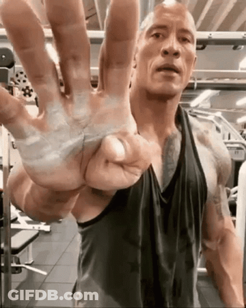 4 By The Rock Is Inside The Gym GIF