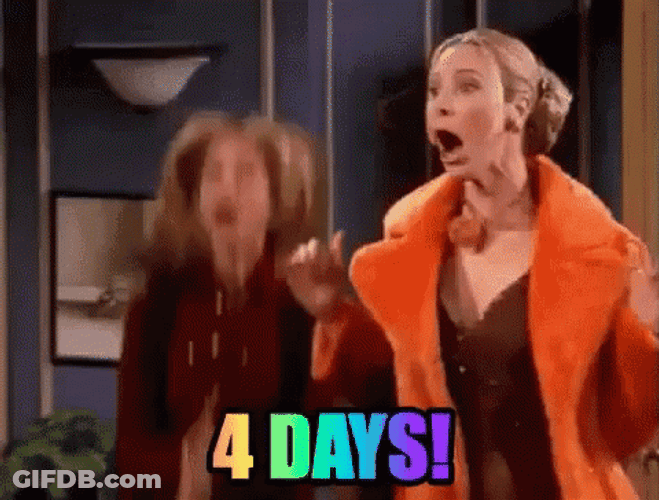 4 Friends 4 Days Clapping GIF