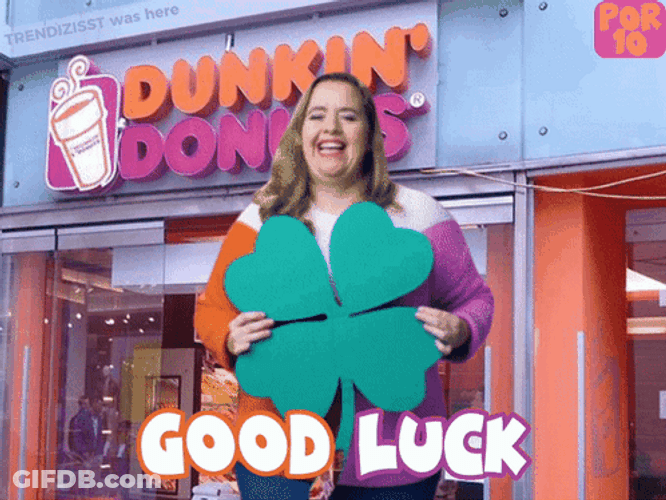 4 Leaf Clover Dunkin Donuts GIF