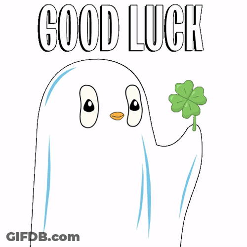4 Leaf Clover Good Luck Ghost GIF