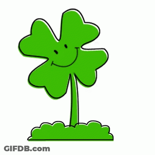 4 Leaf Clover Happy Smile GIF