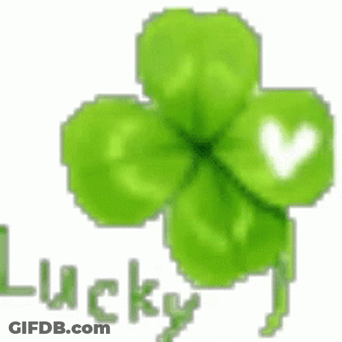 4 Leaf Clover Lucky Pixel GIF