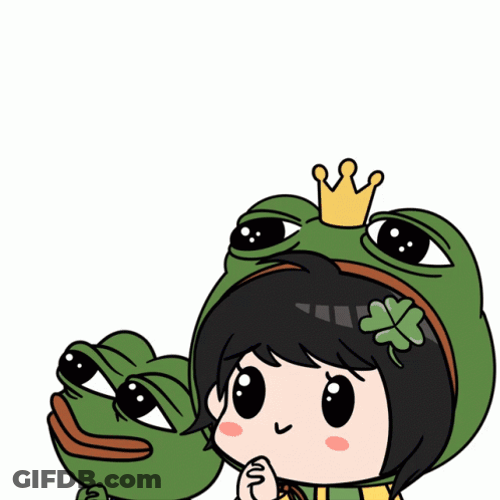 4 Leaf Clover Pepe The Frog GIF