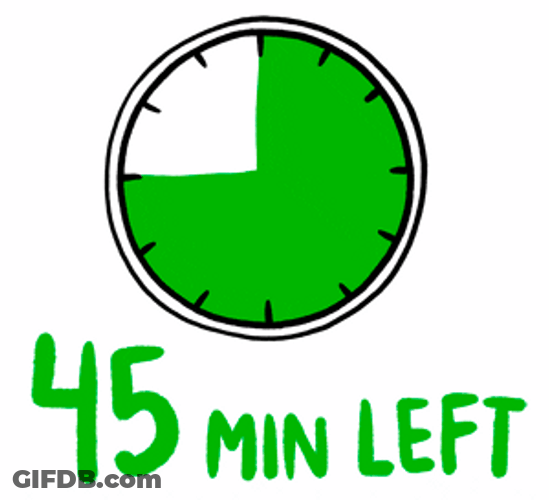 45 Min Left Timer GIF