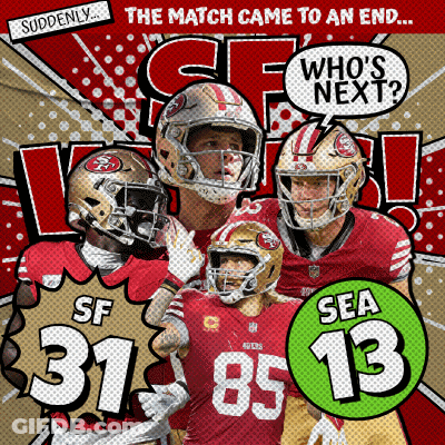 49Ers And Seahawks Who's Next Poster GIF