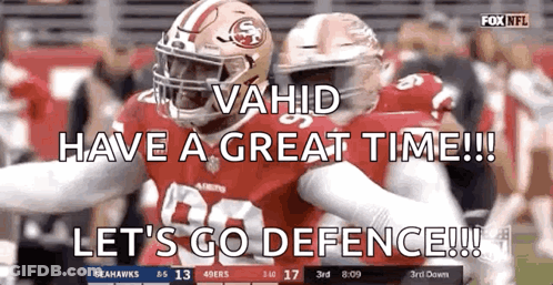 49Ers Player Saying Let's Go Defense GIF