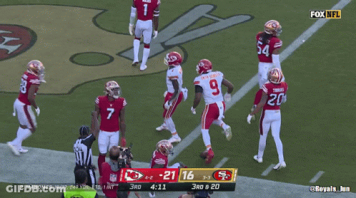 49Ers Vs Chiefs Football Game On Fox NFL GIF