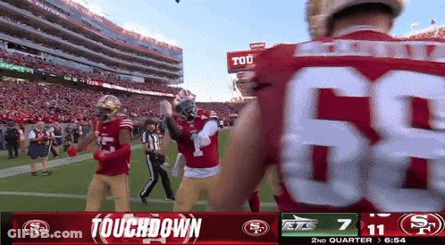 49Ers Vs Jets Football Game GIF