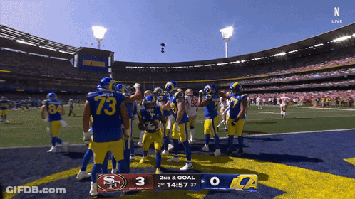 49Ers Vs Rams Football Game GIF