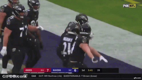 49Ers Vs Ravens Football Game On Fox NFL GIF